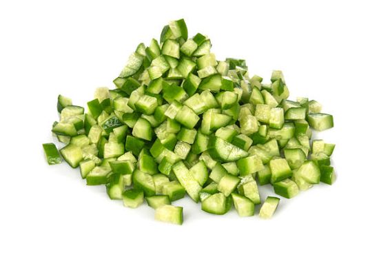 diced cucumber