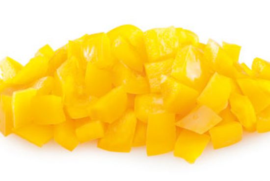 diced yellow peppers