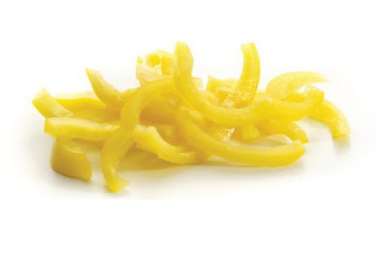 sliced yellow peppers